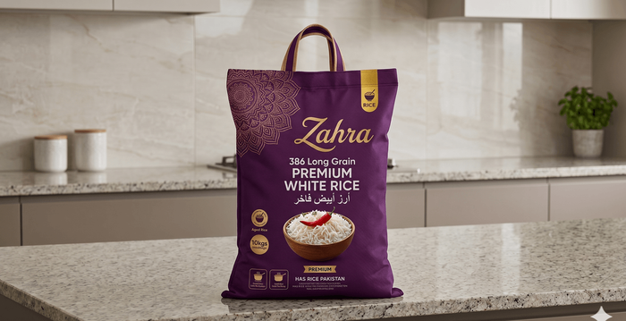 Zahra PK386 Sella (Parboiled) Rice retail packaging bag