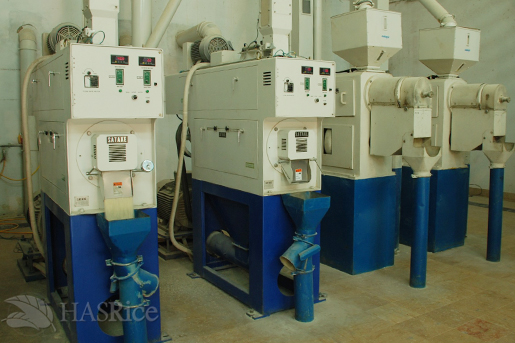 Close-up of Rice Polishers